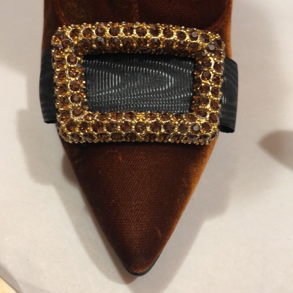 Escada Velvet Ankle Boots - Picture 10 of 15